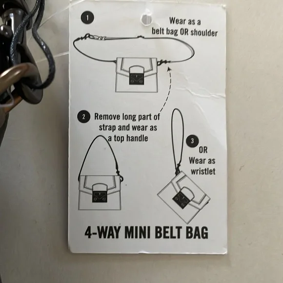 FRYE Alex 4WAY Shadow  Crossbody Mini Belt Bag, NWT - Picture 4 of 13